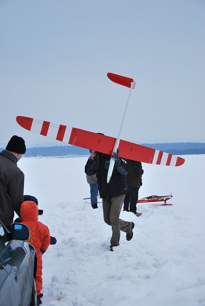 Létání na lyžích - únor 2010